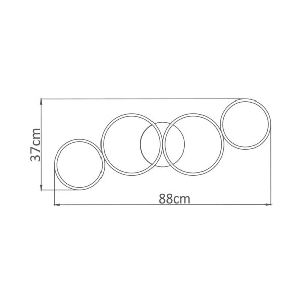 Οροφής led “Nela” 60w 6050lm CCT με Control – BH17-04090
