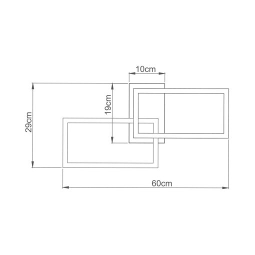 Οροφής led “Nela” 40w 4400lm CCT με Control – BH17-04491