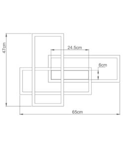 Οροφής led “Nela” 65w 7150lm CCT με Control – BH17-04591