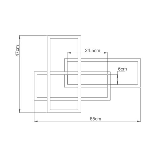 Οροφής led “Nela” 65w 7150lm CCT με Control – BH17-04591