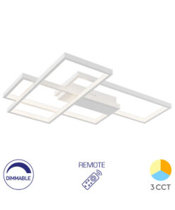 Φωτιστικό Οροφής LED Λευκό “Nela” 65w 7150lm CCT με Control – BH17-04590