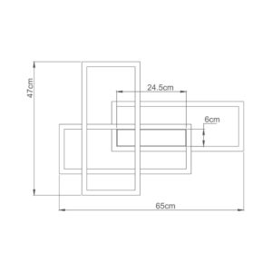 Οροφής led “Nela” 65w 7150lm CCT με Control – BH17-04590