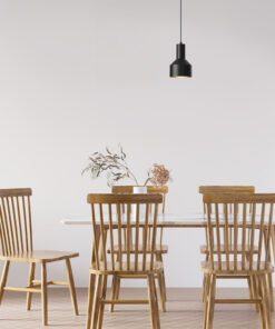 Κρεμαστό μονόφωτο 1 x Ε27 μαύρο Ø15 – BV05-00010