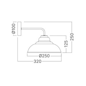 Απλίκα 1 x E27 – BV05-00025