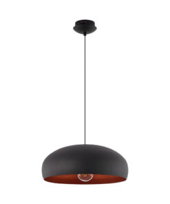 Κρεμαστό μονόφωτο 1 x Ε27 μαύρο Ø40 – BV05-00031