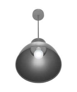 Κρεμαστό μονόφωτο 1 x Ε27 γκρί Ø27,5 – BV05-00041