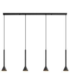 Κρεμαστό φωτιστικό 4 x GU10 μαύρο – BV05-00071