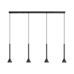 Κρεμαστό φωτιστικό 4 x GU10 μαύρο – BV05-00071