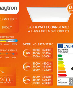 Χωνευτό πάνελ 62 x 62cm 3CCT – BP27-36280