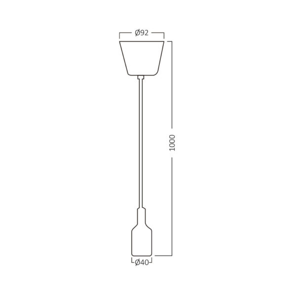 BRY-PENDA-E27-1MT-MTL-CFE-PENDANT KIT – BY45-00200