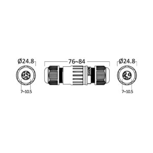 BRY-PG7-3LINE-BLC-IP67-CONNECTOR – BT42-09000