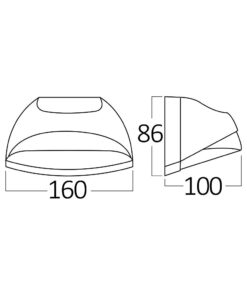 BRY-PIRUS-S-7W-3000K-IP54-WALL LIGHT – BG40-00502