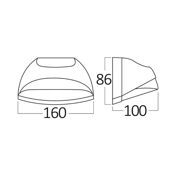 BRY-PIRUS-S-7W-3000K-IP54-WALL LIGHT – BG40-00502