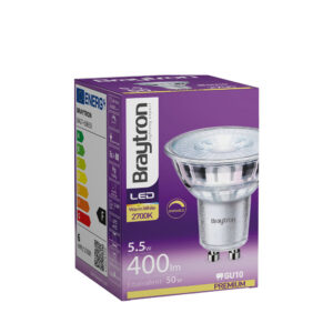 Λάμπα led GU10 Γυάλινη Dimmable 5.5W 38° 2700k – BA27-60650