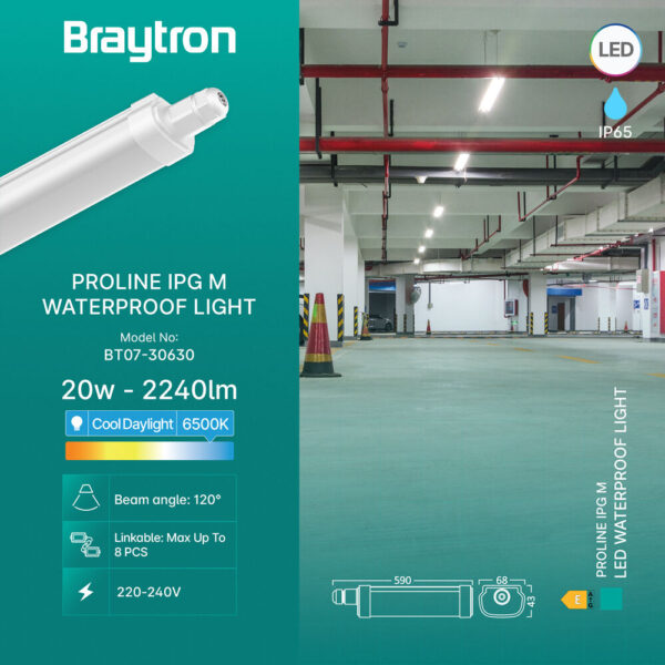 BRY-PROLINE-IPG-M-22W-6500K-IP65-WATERPROOF LIGHT – BT07-30630