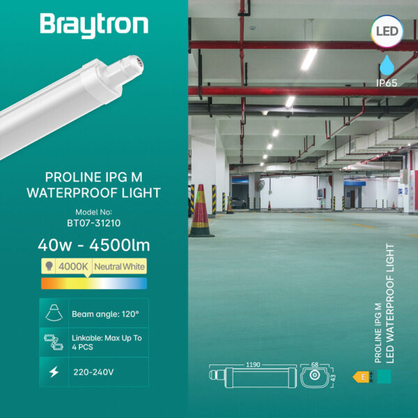 BRY-PROLINE-IPG-M-45W-4000K-IP65-WATERPROOF LIGHT – BT07-31210