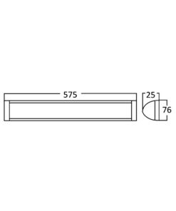 BRY-PROLINE-PS-18W-0.6MT-PLS-4000K-LED WALL LIGHT – BN18-00610