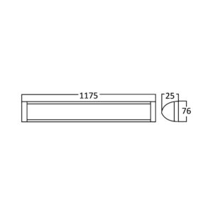 BRY-PROLINE-PS-35W-1.2MT-PLS-4000K-LED WALL LIGHT – BN18-01210