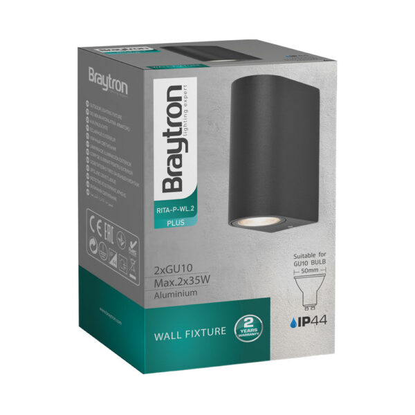 Απλίκα up down “Rita” για GU10 Ανθρακί – BG32-00222