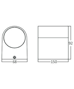 Απλίκα up down “Rita” για GU10 Ανθρακί – BG32-00222