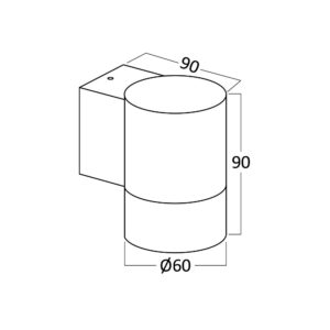 Απλίκα “Rita” για GU10 Ανθρακί – BG32-00302