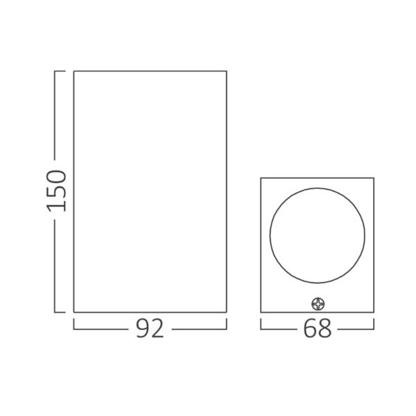 Απλίκα up down “Rita” για GU10 Ανθρακί – BG32-00422