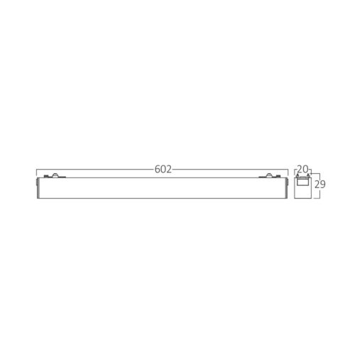 Φωτιστικό Led Μαγνήτης Ράγας slim 18w 4000k Μαύρο – BD60-10611