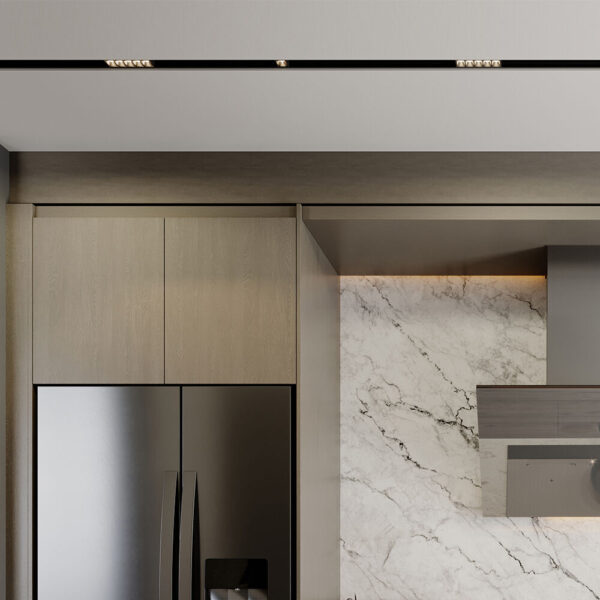 Φωτιστικό Led Μαγνητικής Ράγας slim 6W 3000K Mαύρο – BD60-11101