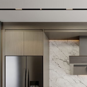 Μαγνητικό Γραμμικό Φωτιστικό LED Braytron Ράγας slim 12W 1020lm 4000K Mαύρο – BD60-11211