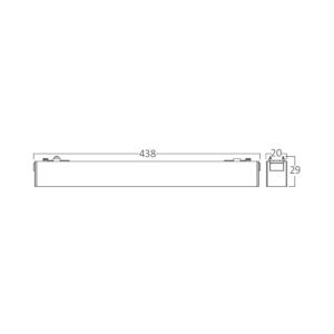 Φωτιστικό led μαγνητικής ράγας 18w 3000k μαύρο – BD60-11301