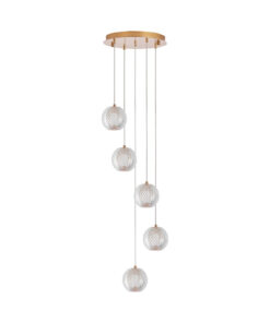 Κρεμαστό φωτιστικό 5 x G9 χρυσό – BV01-00012