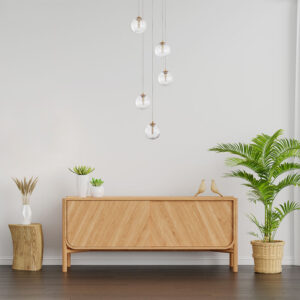 Κρεμαστό φωτιστικό 5 x G9 χρυσό – BV01-00023