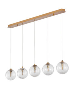 Κρεμαστή ράγα 5 x G9 χρυσή – BV01-00024