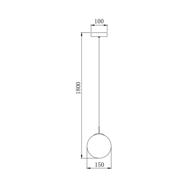 Κρεμαστό μονόφωτο με κρύσταλλο 1 x G9 – BV01-00034