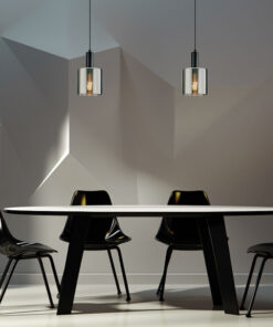 Κρεμαστό μονόφωτο 1 x Ε27 μαύρο Ø15 – BV01-00070