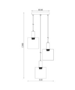 Κρεμαστό φωτιστικό 3 x E27 – BV01-00071