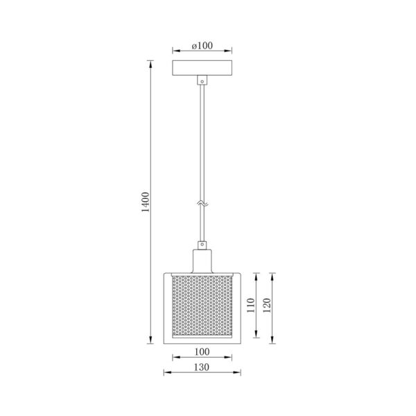 Κρεμαστό μονόφωτο 1 x Ε14 Ø13cm – BV01-00080