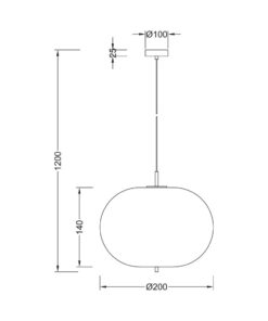 Κρεμαστό μονόφωτο 1 x Ε14 – BV01-00103