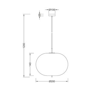 Κρεμαστό μονόφωτο 1 x Ε14 – BV01-00103