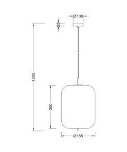 Κρεμαστό μονόφωτο 1 x Ε14 – BV01-00104