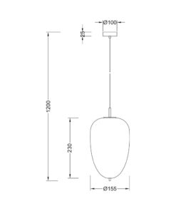Κρεμαστό μονόφωτο 1 x Ε14 – BV01-00105
