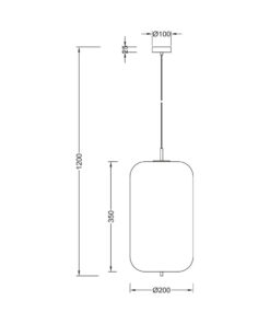 Κρεμαστό μονόφωτο 1 x Ε27 – BV01-00101