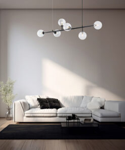 Κρεμαστή ράγα 6 x G9 μαύρη – BV01-00121