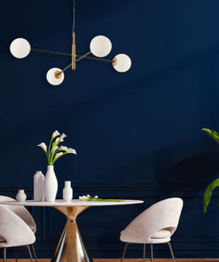 Κρεμαστό φωτιστικό 4 x G9 χρυσό/μαύρο – BV01-00110