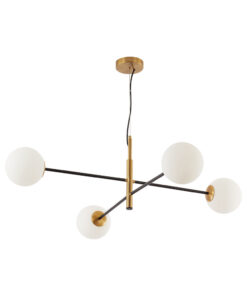 Κρεμαστό φωτιστικό 4 x G9 χρυσό/μαύρο – BV01-00110