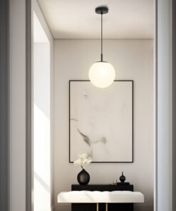 Κρεμαστό μονόφωτο 1 x Ε27 μαύρο Ø18 – BV01-00114