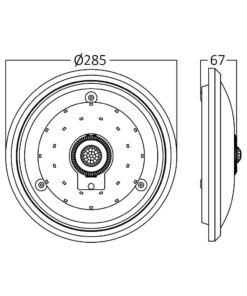 Πλαφονιέρα led με ανίχνευση “Sensa” 15w 1460lm 4000k – BC15-00310