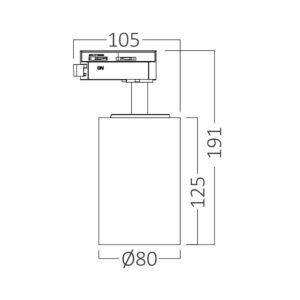 Σποτ μονοφασικό Led 30w 3IN1 Μαύρο – BD40-00681