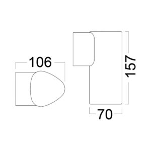 BRY-SIRIUS-WL.1-5W-3000K-IP54-WALL LIGHT – BG40-00702