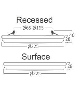 Πλαφονιέρα led 20w 2000lm CCT (2 σε 1) – BP03-72080